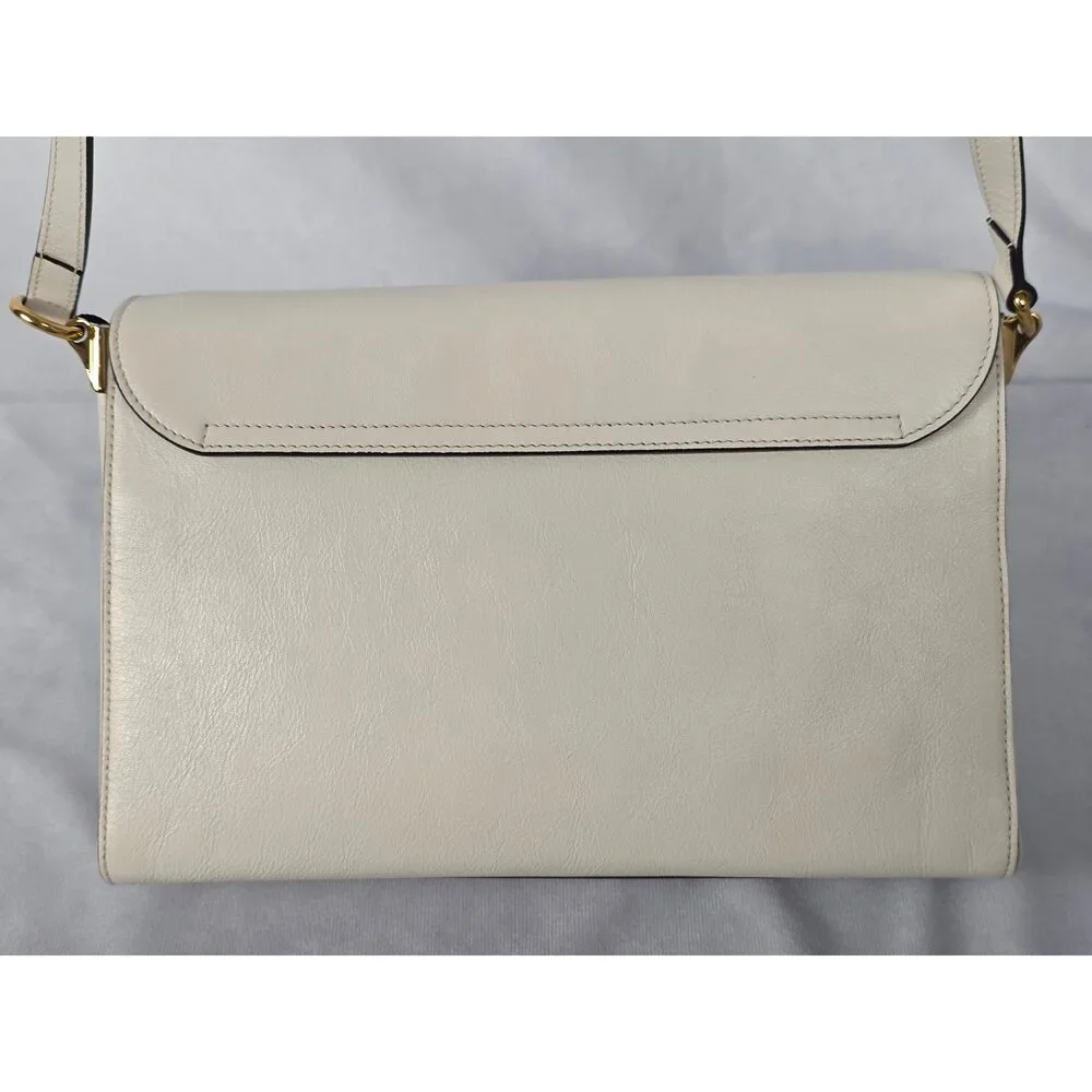 Gucci Crystal Animalier Shoulder Bag in Off-White Leather - Picture 8 of 11